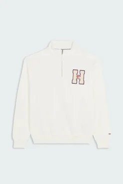 1/4 ZIP TOWEL PA - Sweatshirt | Blanc