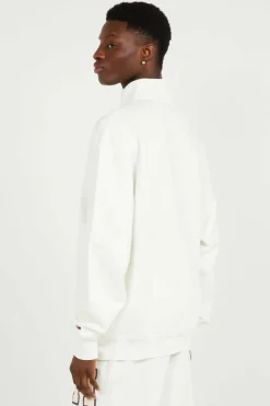1/4 ZIP TOWEL PA - Sweatshirt | Blanc