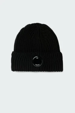 ACCESSORIES KNIT CAP IN EXTRAFINE MERINO WOOL - Bonnet | Noir