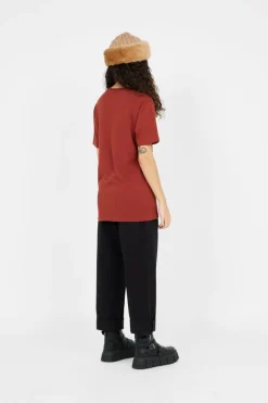 ACE CHEST PRINT T-SHIRT - T-shirt | Marron