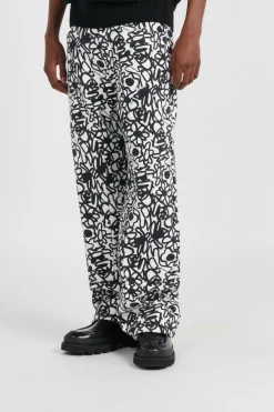 Allover Flowers Pants - Pantalon | Multicolore