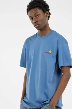 AMERICAN SCRIPT - T-shirt | Bleu