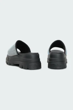 ASPHA SLIDE GLAM - Sandales | Noir