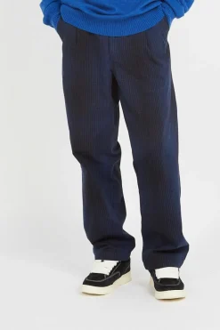 Authentic Chino Loose Tapered Plaid - Pantalon | Noir