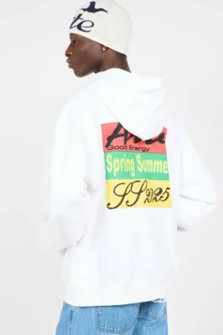 Back Multicolor Print Hoodie - Hoodie | Blanc
