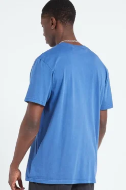 BASIC Pocket pigment - T-shirt | Bleu