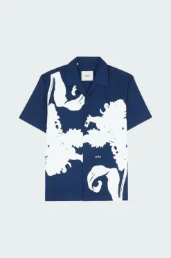 Big Flower Shirt - Chemise | Bleu