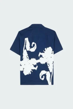 Big Flower Shirt - Chemise | Bleu