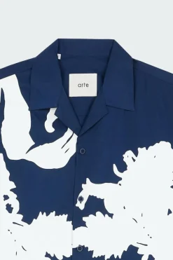 Big Flower Shirt - Chemise | Bleu