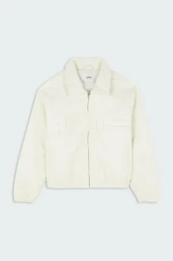 Big Logo Leather Jacket - Veste | Beige