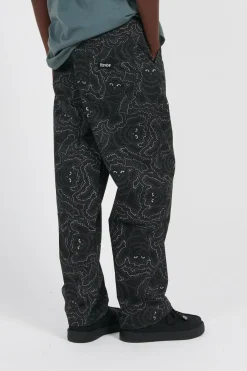 Big Pussy Energy Wide Leg Pants - Pantalon | Noir