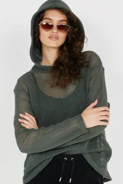 BILLY MESH HOOD - Hoodie | Gris