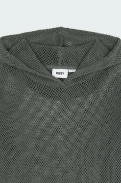 BILLY MESH HOOD - Hoodie | Gris