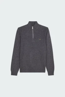 BIRCHALL1/4 ZIP - Pull | Gris