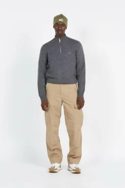 BIRCHALL1/4 ZIP - Pull | Gris