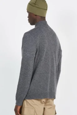 BIRCHALL1/4 ZIP - Pull | Gris