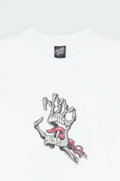 Bone Hand Cruz Front T-Shirt - T-shirt | Blanc