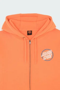 Breaker Check Opus Dot Zip Hood - Hoodie zippé | Orange