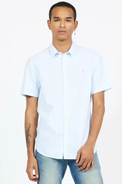 BREWER CHECK LS B - Chemise | Bleu