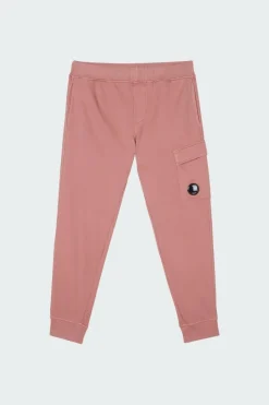 BRUSHED & EMERIZED DIAGONAL FLEECE CARGO TRACK PANTS - Jogging | Rose