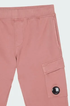 BRUSHED & EMERIZED DIAGONAL FLEECE CARGO TRACK PANTS - Jogging | Rose