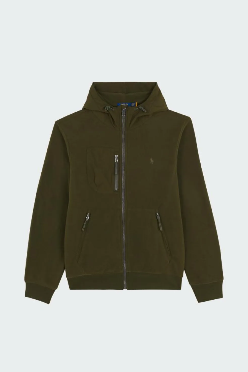 Brushed Fleece Hybrid Hooded Jacket - Polaire | Kaki