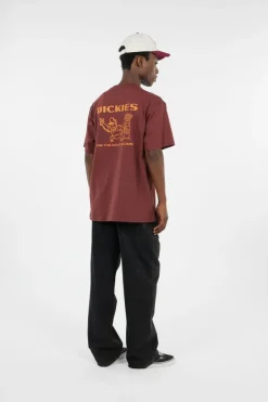 BURNS TEE SS - T-shirt | Rouge