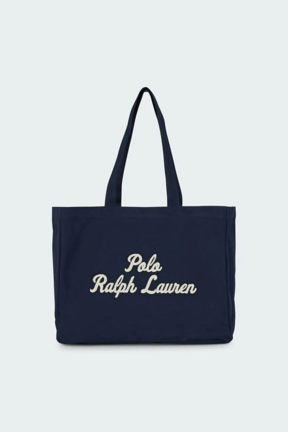 Cabas brodé en toile - Tote bag | Bleu