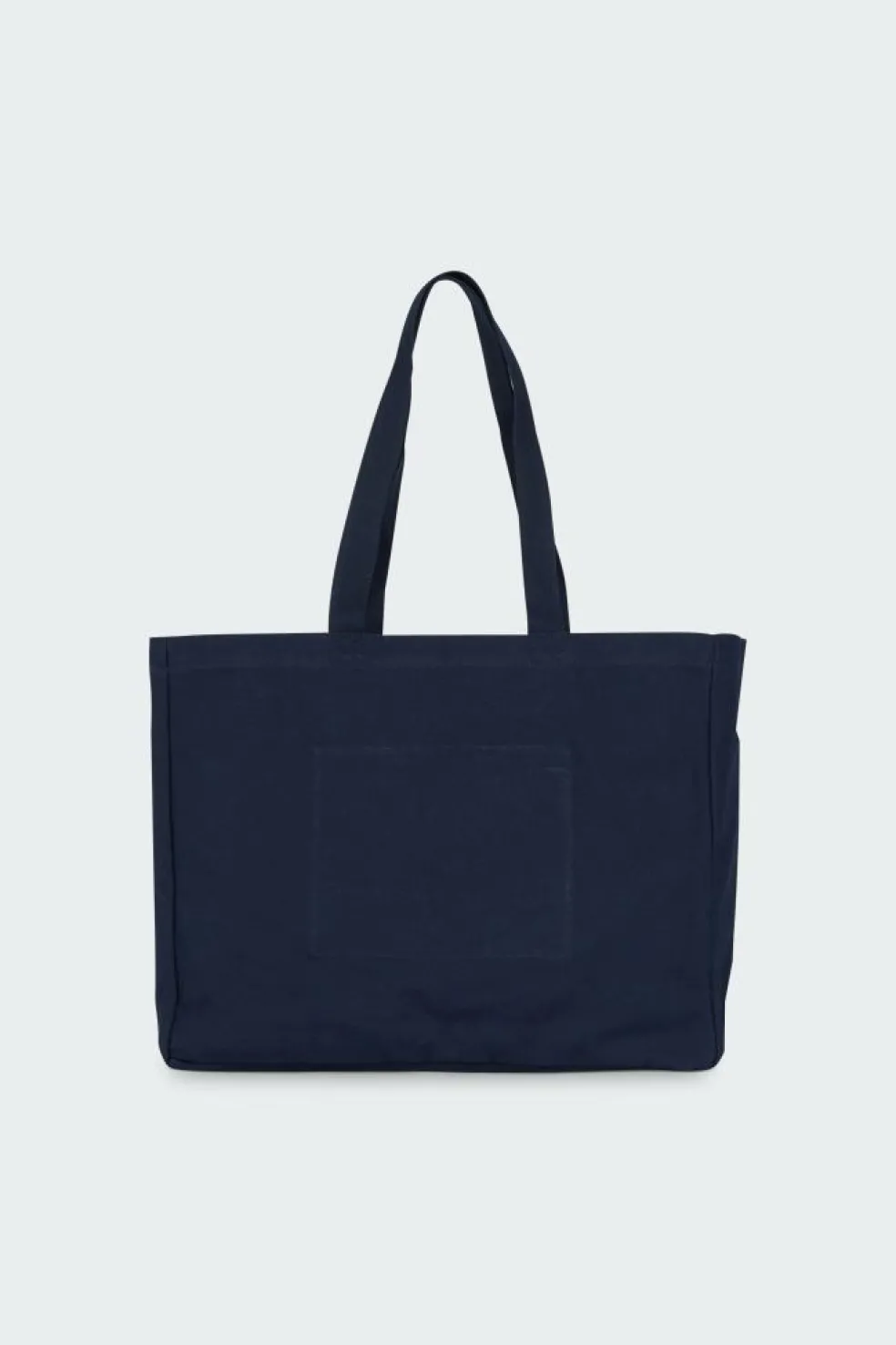 Cabas brodé en toile - Tote bag | Bleu