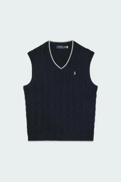 Cable-Knit - Pull | Bleu