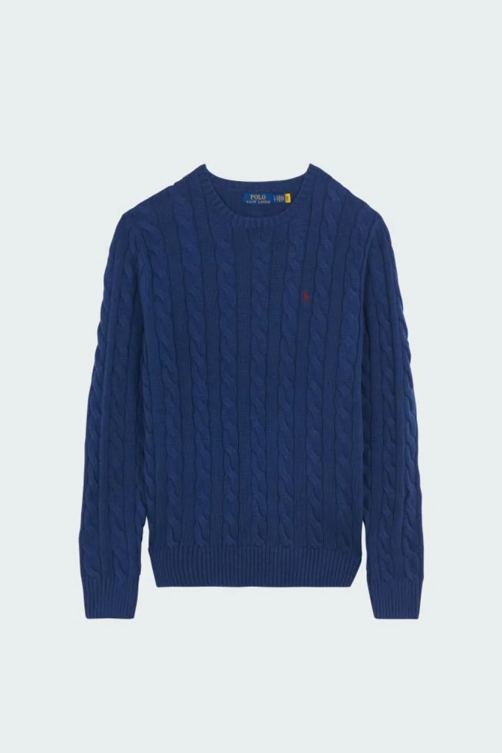 Cable-Knit Cotton Sweater - Pull | Bleu