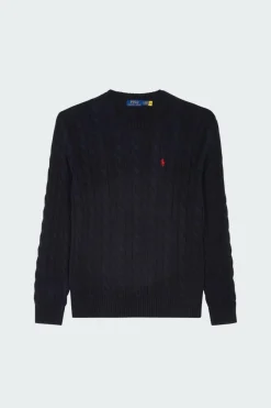 Cable-Knit Cotton Sweater - Pull | Bleu