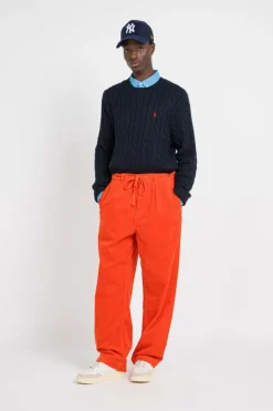 Cable-Knit Cotton Sweater - Pull | Bleu