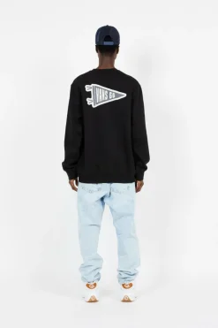 CAMP FLAG CREW Black - Sweatshirt | Noir