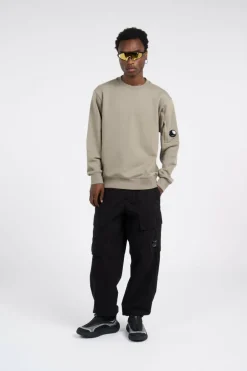 CARGO PANT IN MICROREPS PEACHED - Pantalon cargo | Noir