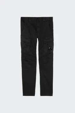 CARGO PANT IN STRETCH SATIN - Cargo | Noir