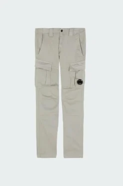 CARGO PANT IN STRETCH SATIN - Cargo | Gris