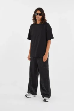 CARGO RAIN PANTS WIDE W3 - Pantalon cargo | Noir