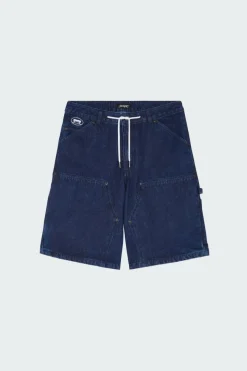 CARPENTER DENIM BAGGY - Short | Bleu