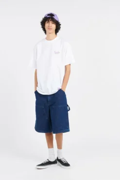 CARPENTER DENIM BAGGY - Short | Bleu