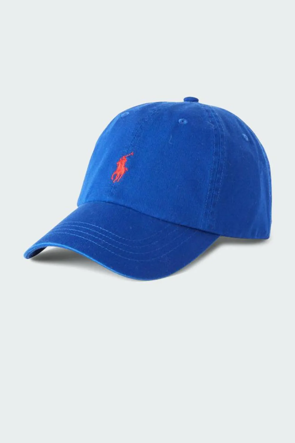 Casquette avec logo brodé en coton | Bleu