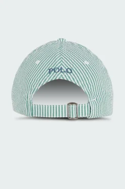 Casquette de baseball en seersucker - Casquette | Vert