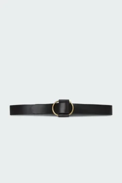 Ceinture en cuir de buffle | Noir