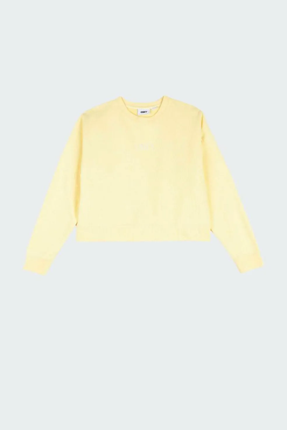 CHARACTER CROPPED CREW - Sweat | Jaune