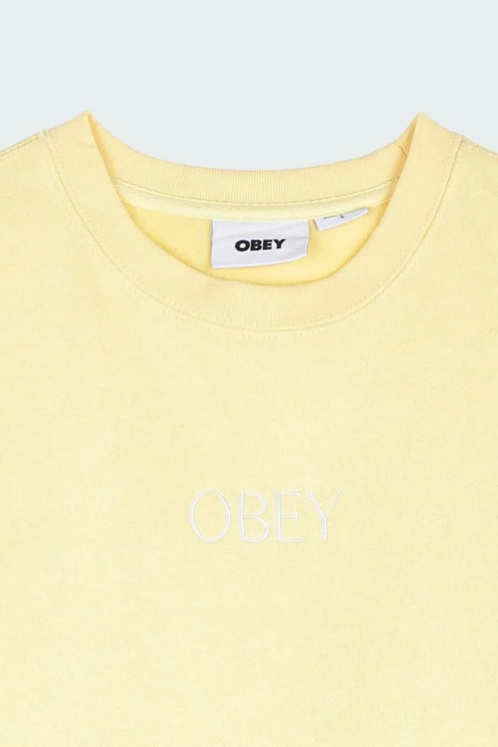 CHARACTER CROPPED CREW - Sweat | Jaune