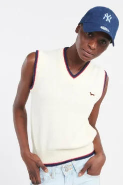 CHARLIE VNECK VEST - Pull | Multicolore