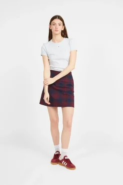 CHECK MINI - Jupe | Rouge