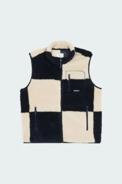 CHECKERED SHERPA VEST - Veste | Multicolore