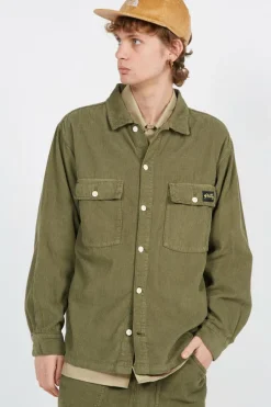 CHEM AW2311114 CPO OLIVE CORD - Chemise | Vert