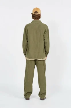 CHEM AW2311114 CPO OLIVE CORD - Chemise | Vert